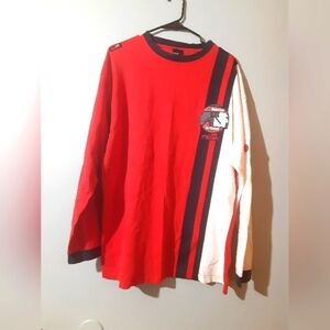 Akademiks Men's Sports Patch Sweater Long Sleeve Pull Over Size XL